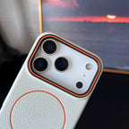 Luxury Leather Magnetic Case with Polished Lychee Pattern - sky-case