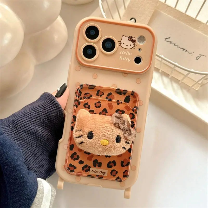 Kawaii HelloKitty Lanyard Strap Case - sky-case