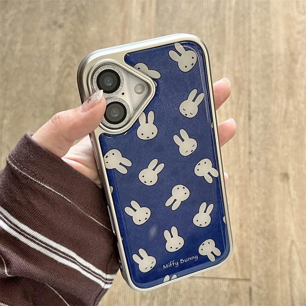Electroplated Cute Rabbit Case - sky-case