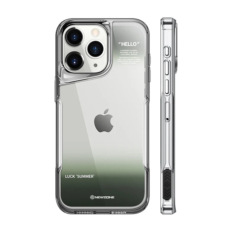 Luxury High Transparent Plating Soft Phone Cover For iPhone 15 Pro Max Grey / For iPhone 15 Pro Max - sky-case