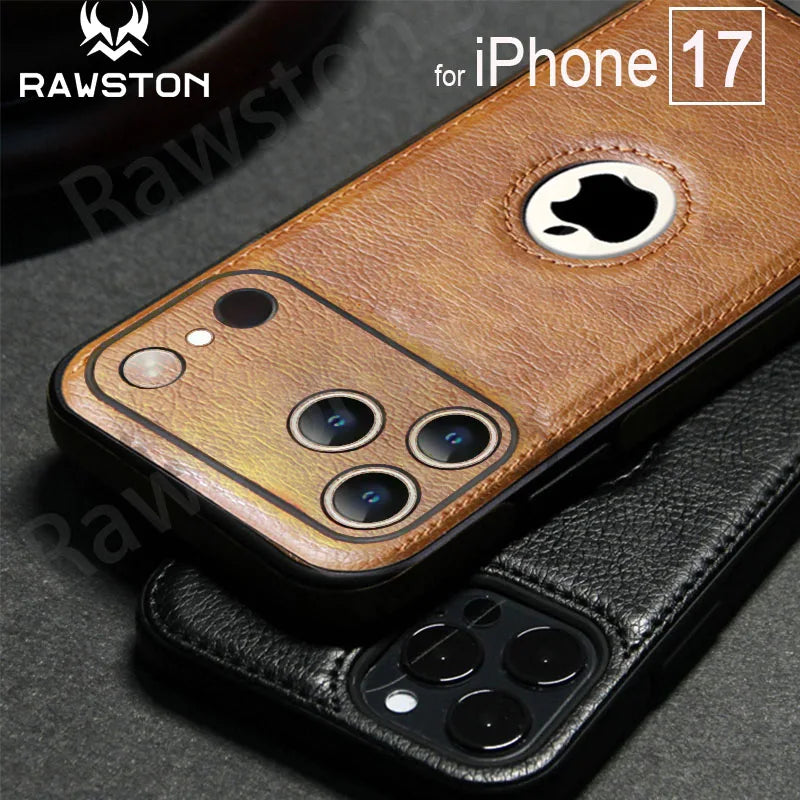 Logo View Luxury Leather Camera Lens Protection Case - sky-case