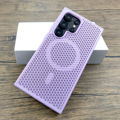 Luxury Heat Resistant Plastic Case for Samsung Galaxy with Magsafe Charging - sky-case