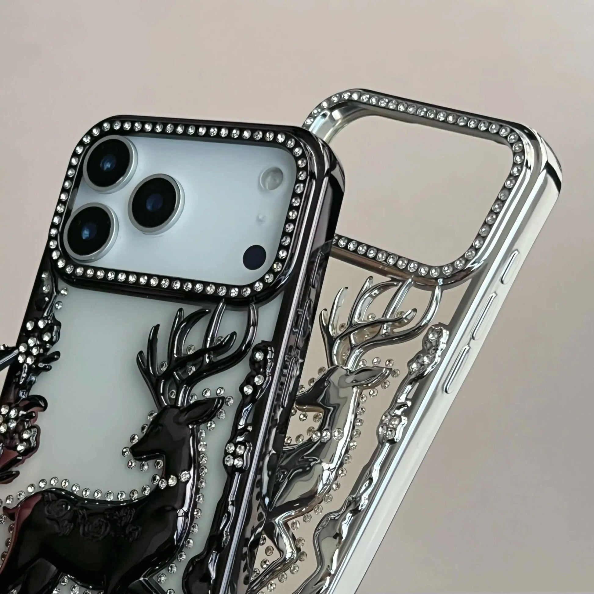 Bling Diamond Hollow Deer Case For iPhone - sky-case