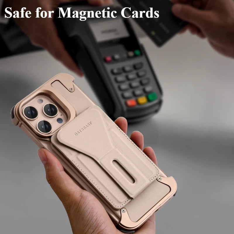 Luxury Stand Magnetic Card Holder Protective Cover - sky-case