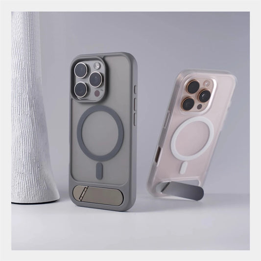 Invisible Magnetic Matte Kickstand Case - sky-case