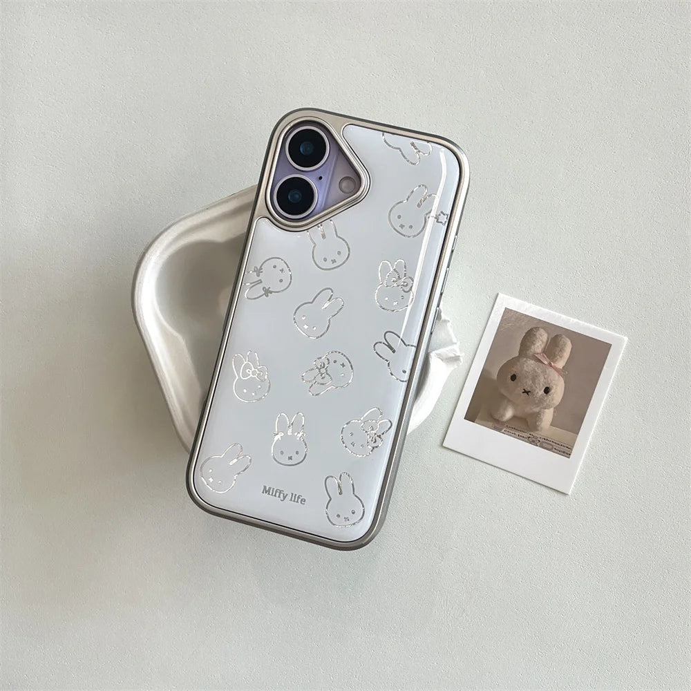 Cute Rabbit Plush Pendant Case - sky-case