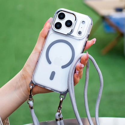 MagSafe Clear Necklace Lanyard Case - sky-case