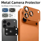 Full-coverage aluminum camera lens protector for iPhone 17 Pro Max - sky-case
