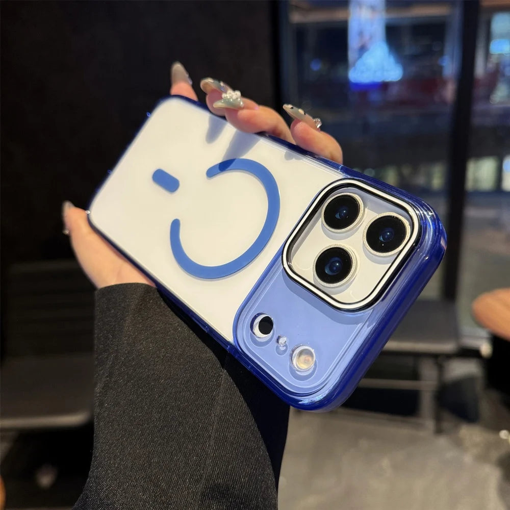 Clear Magnetic iPhone Case, Magsafe Hard Cover - sky-case