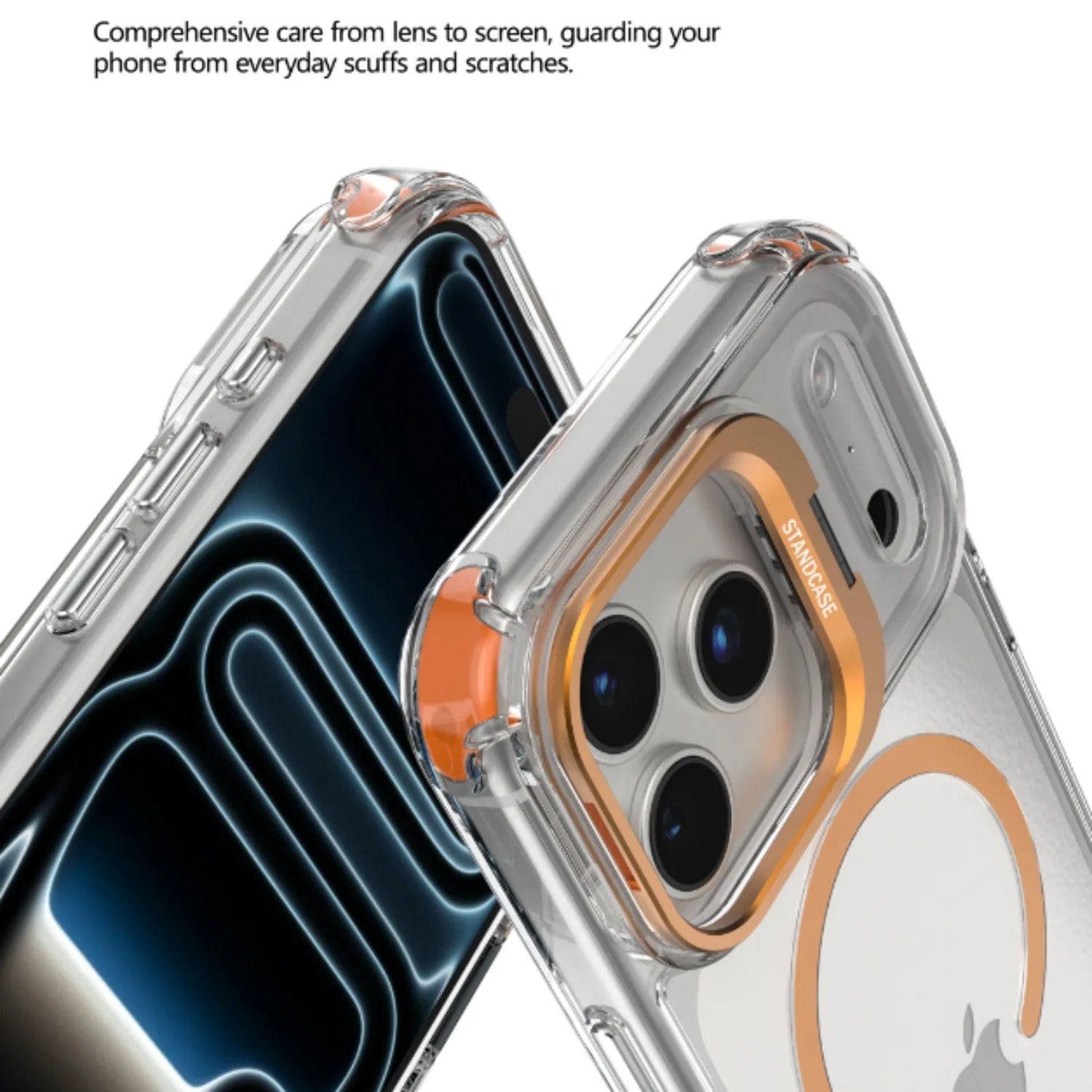 Magnetic Clear Stand Case for iPhone 17 Pro Max 17 Pro 17 Air - sky-case