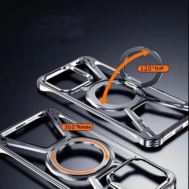 Luxury 360 Rotate Magnetic Aluminum alloy Cover