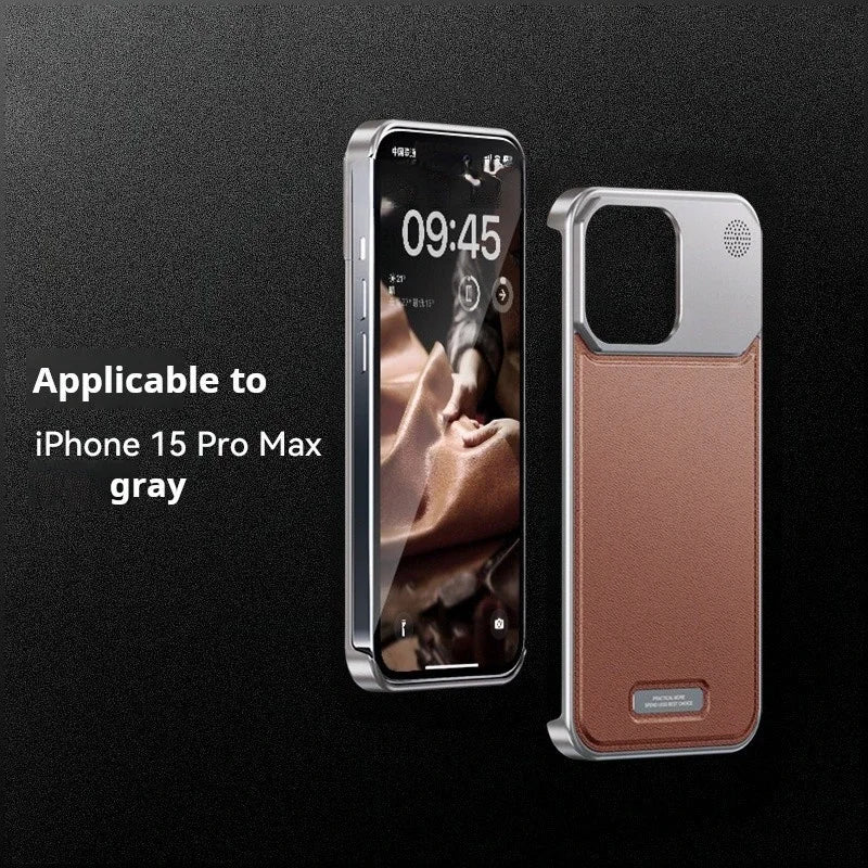 Luxury Leather Magnetic Aluminum Cover - sky-case