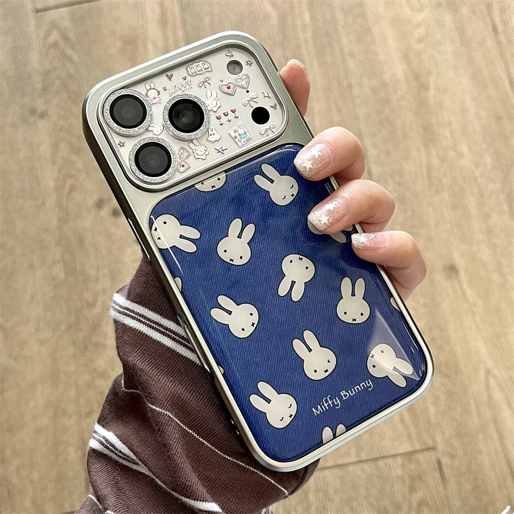 Electroplated Cute Rabbit Case - sky-case