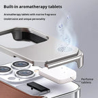 Luxury Leather Magnetic Aluminum Phone Cover - sky-case