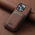 Magsafe Wallet Phone Case Card Holder Leather Magnetic Pocket Cover For iPhone 12 13 14 15 Pro Max Plus Brown / For iPhone 15 ProMax - sky-case