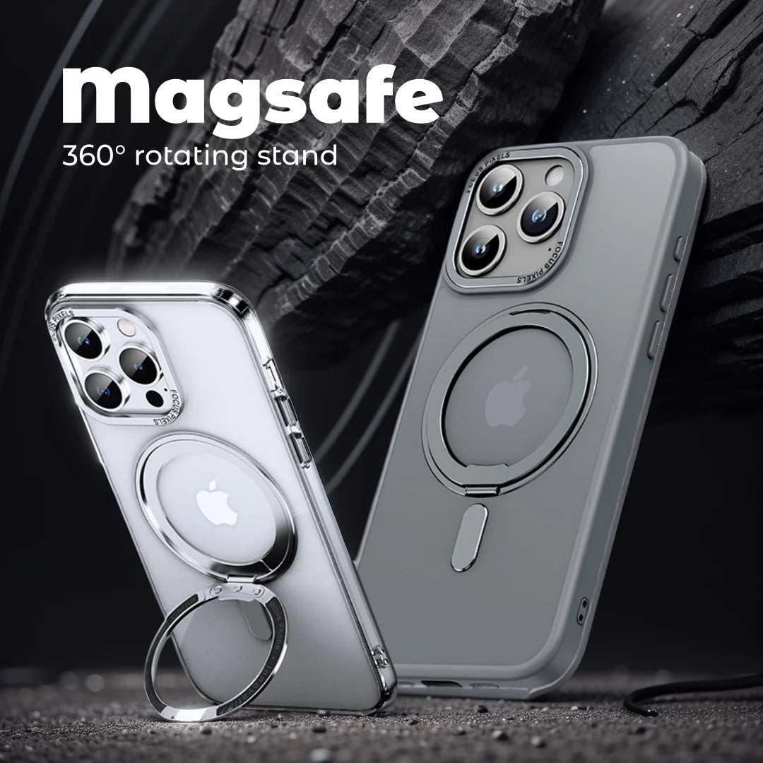 Luxury Magnetic Stand 360° Rotation Ring Holder Phone Cover - sky-case