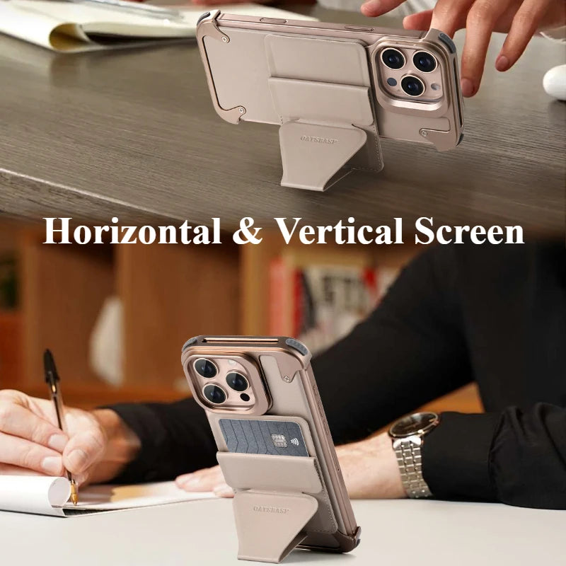 Luxury Stand Magnetic Card Holder Protective Cover - sky-case