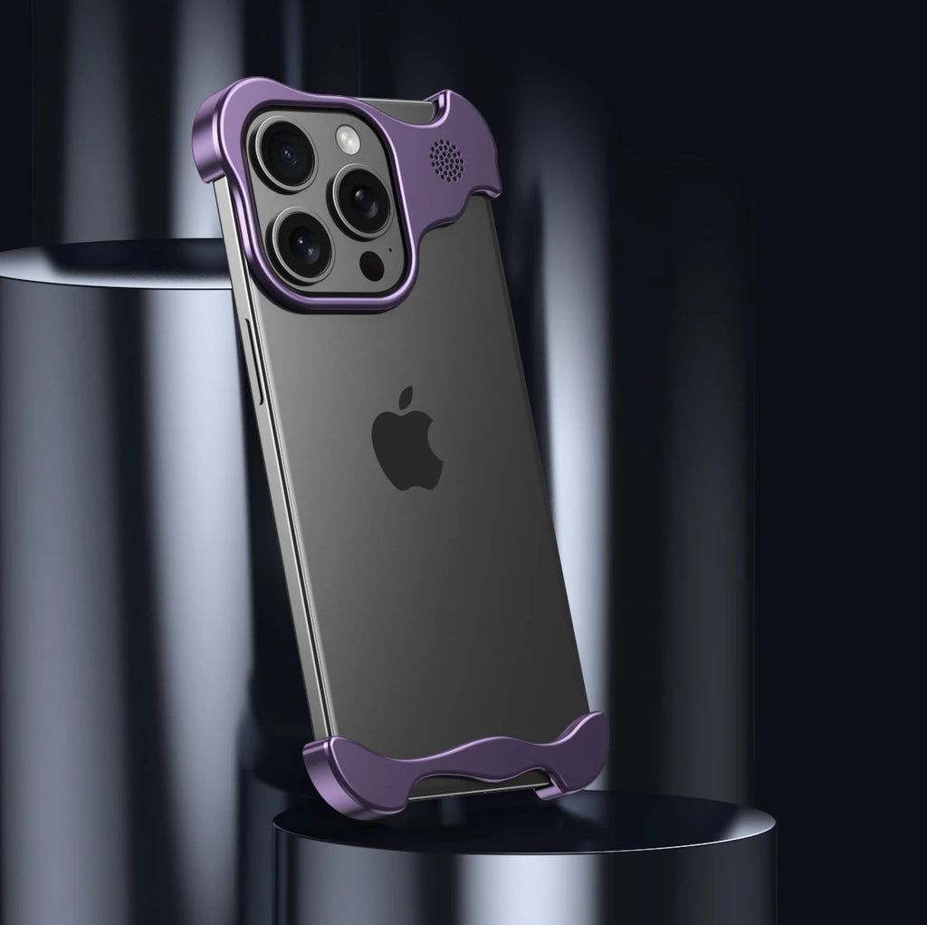Fashion Irregular Aluminum Alloy Bumper Cove - sky-case