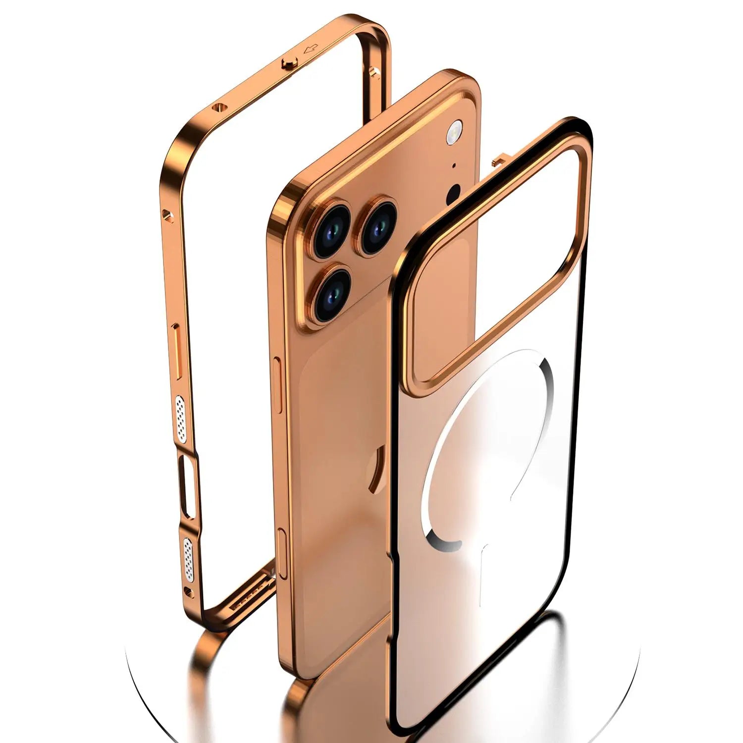 Elegant Gold Design with Lens Protection - sky-case