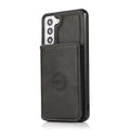 Leather Wallet Case for Samsung Galaxy S23 Ultra S21 S20 Plus S20 Card Slot Wallet Cover Black / For Samsung S20 - sky-case