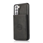 Leather Wallet Case for Samsung Galaxy S23 Ultra S21 S20 Plus S20 Card Slot Wallet Cover Black / For Samsung S20 - sky-case