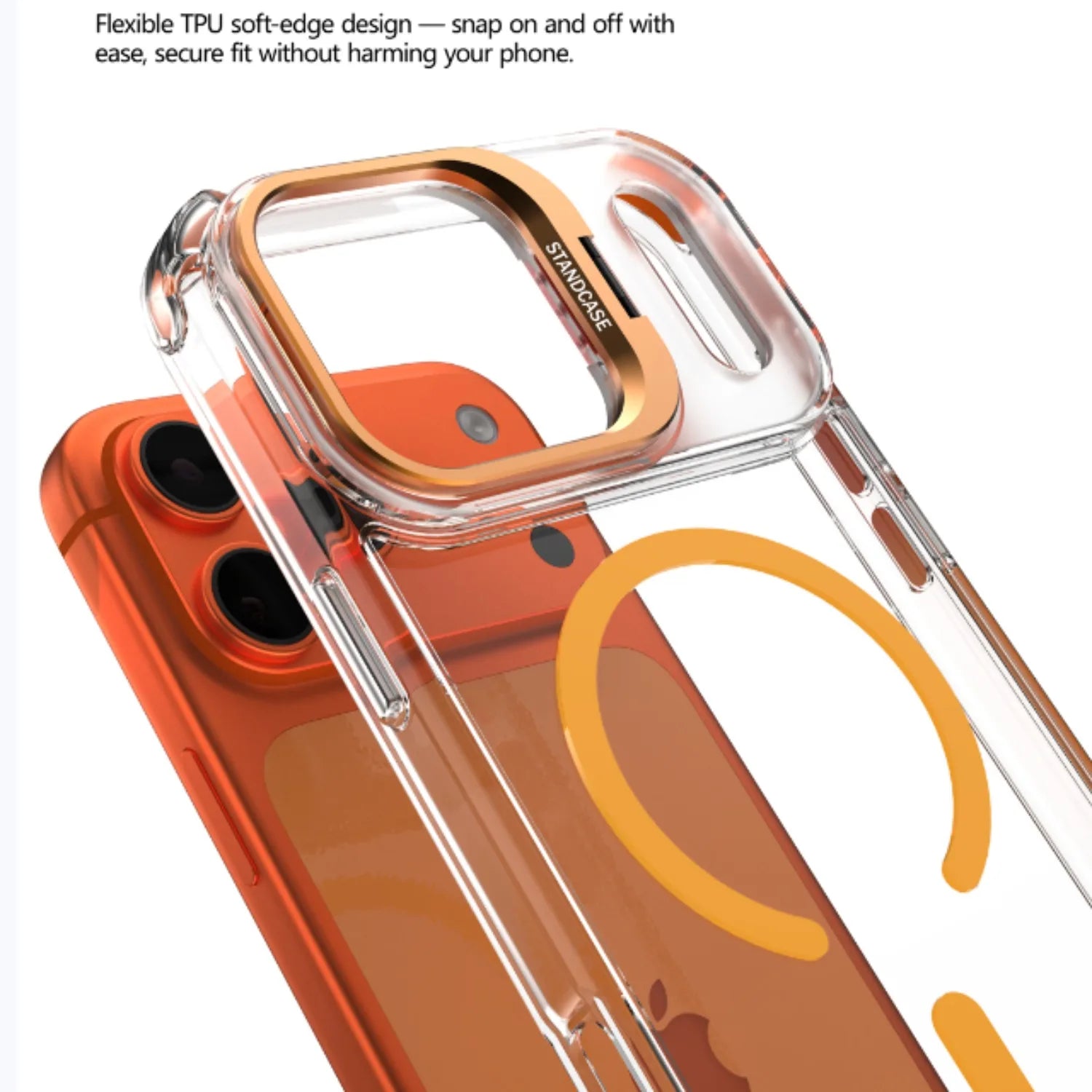 Magnetic Clear Stand Case for iPhone 17 Pro Max 17 Pro 17 Air - sky-case