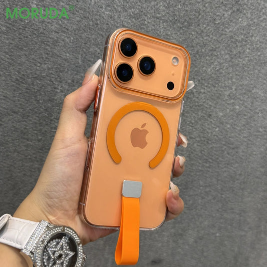 Luxury Ultra Slim Clear Magnetic Ring Case - sky-case