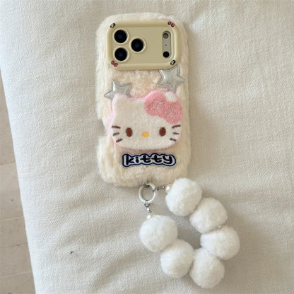 Cute 3D Fluffy Kitty Fur Case - sky-case