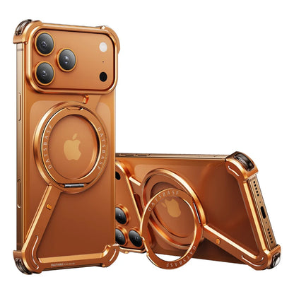 Magnetic Metal Phone Case with Rotating Holder - sky-case