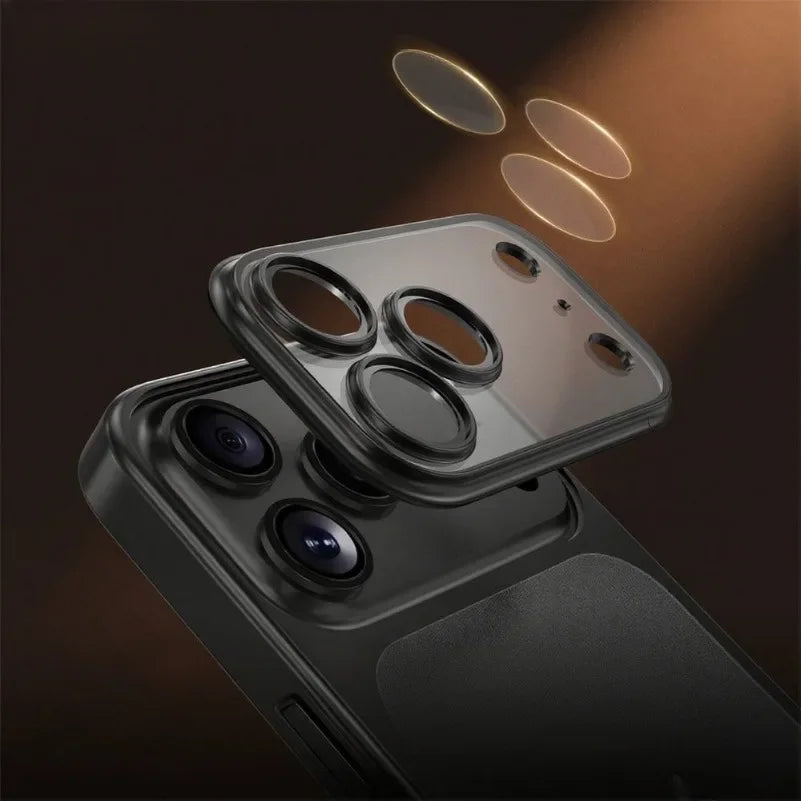 Luxury Plating Matte Transparent Hard Cover - sky-case