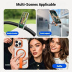 Luxury Magnetic Ring Kickstand Lanyard Cover - sky-case