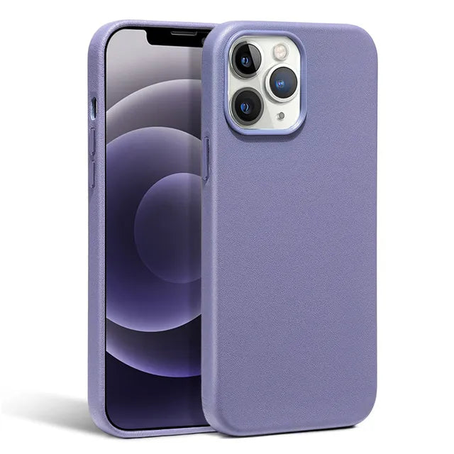 Luxury Leather Magnetic Compatible with Magsafe Case for All iPhone - sky-case