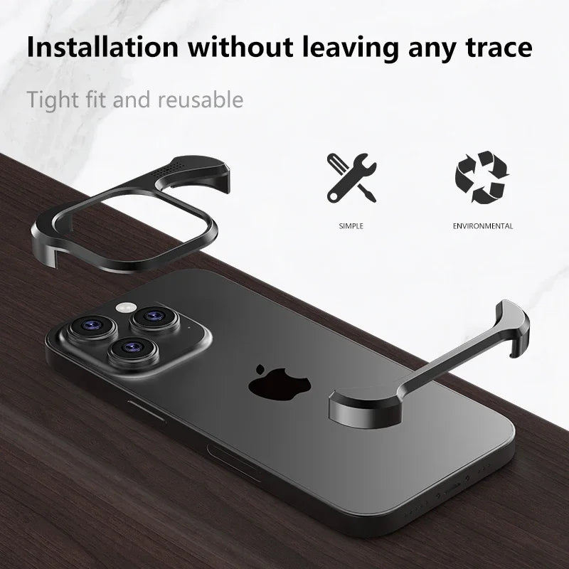 Luxury Aluminum Alloy Bumper Metal Cover - sky-case