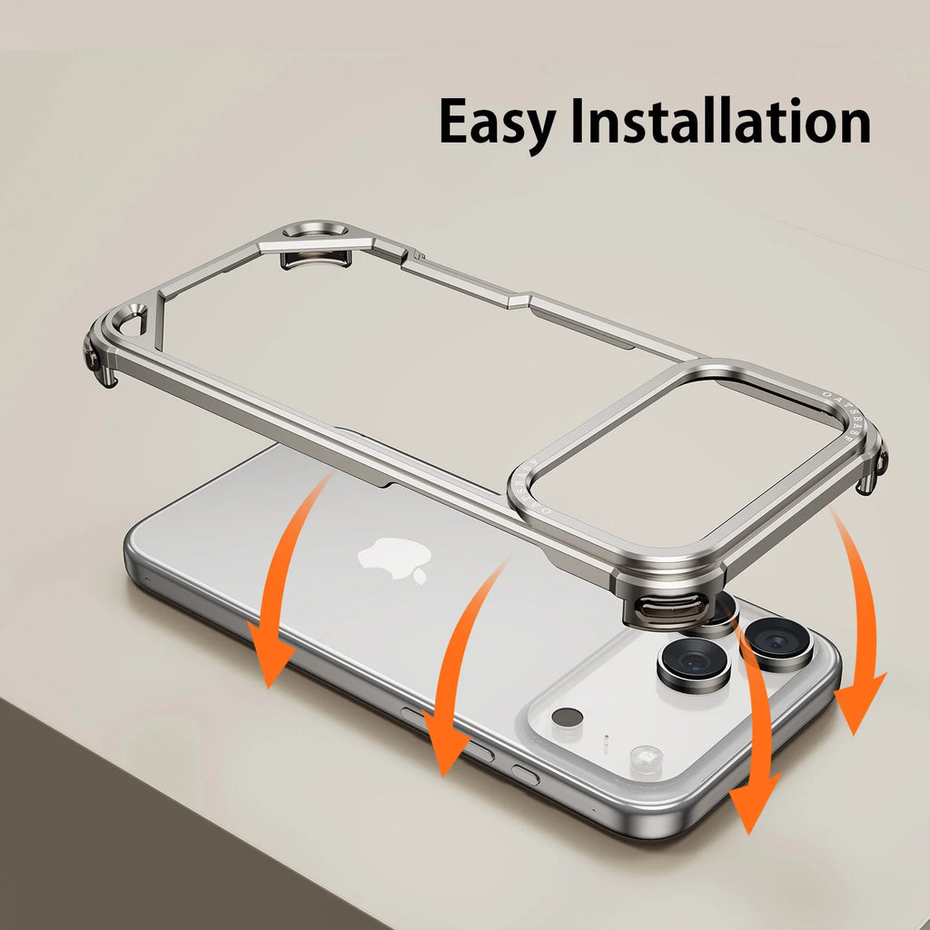 Premium metal case with an ultra-slim frame for all iPhone 17 models - sky-case