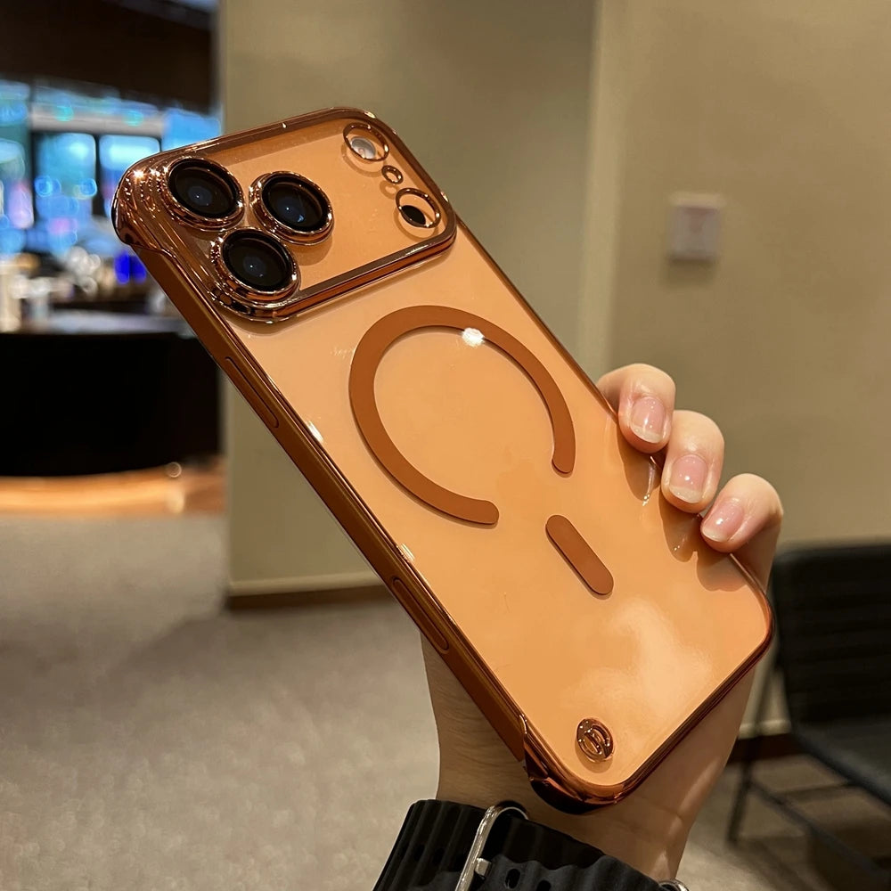 Ultra-Slim Plated Frameless MagSafe Cover