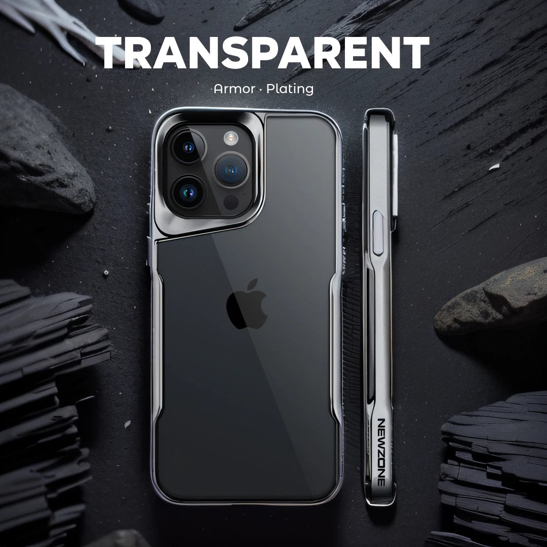 Luxury High Transparent Plating Soft Phone Cover For iPhone 15 Pro Max - sky-case
