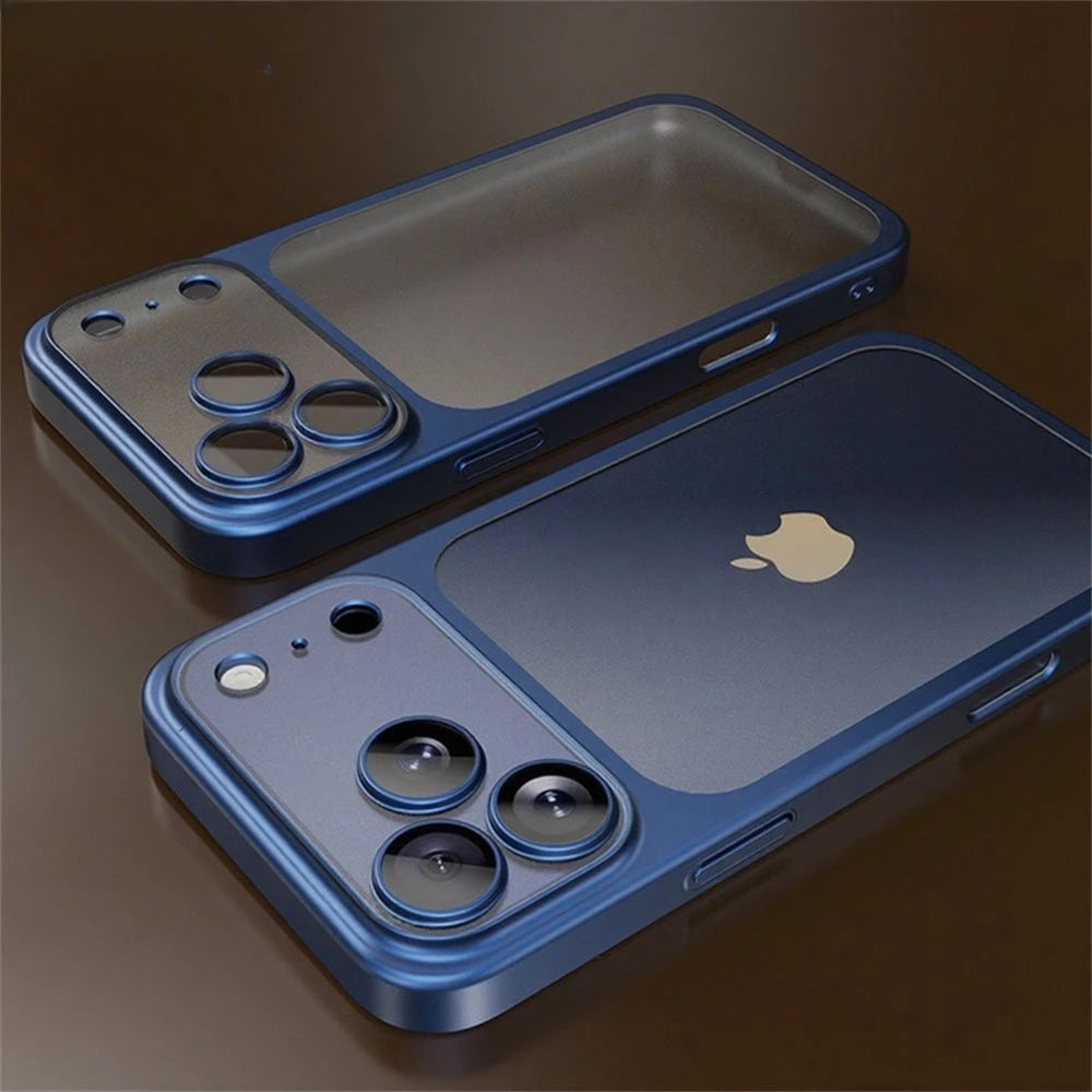 Luxury Plating Matte Transparent Hard Cover - sky-case