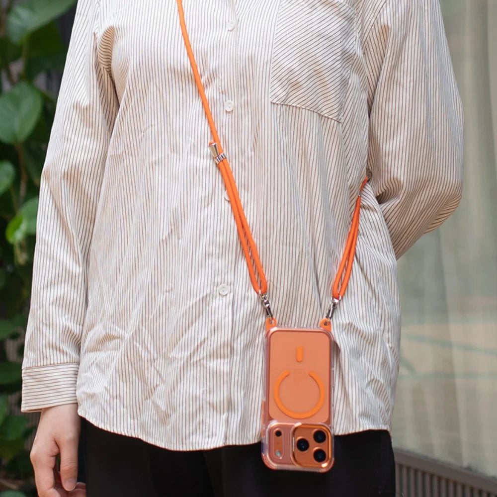 MagSafe Clear Necklace Lanyard Case - sky-case