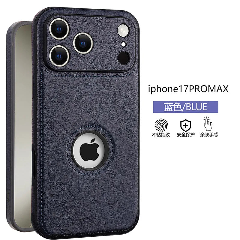 Logo View Luxury Leather Camera Lens Protection Case - sky-case
