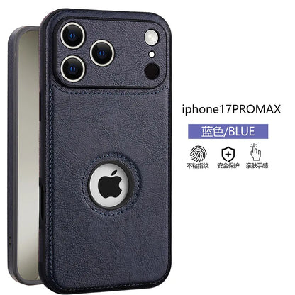 Logo View Luxury Leather Camera Lens Protection Case - sky-case