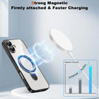 MagSafe Magnetic Case with Finger Ring for iPhone 17 with Shock-Absorbing Back Cover - sky-case