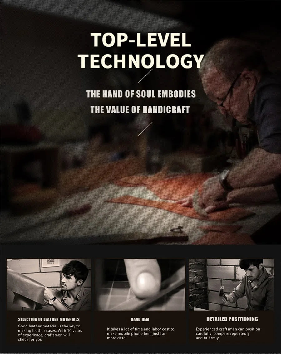 Logo View Luxury Leather Camera Lens Protection Case - sky-case