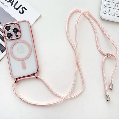 Luxury Plating Magnetic Necklace Case - sky-case