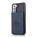 Leather Wallet Case for Samsung Galaxy S23 Ultra S21 S20 Plus S20 Card Slot Wallet Cover Blue / For Samsung S20 - sky-case