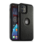 Slim Leather Phone Case for iPhone 14/13/12/11 Pro Max - Shockproof Bumper & Soft Business Back Cover Black / For iPhone 14Pro Max - sky-case