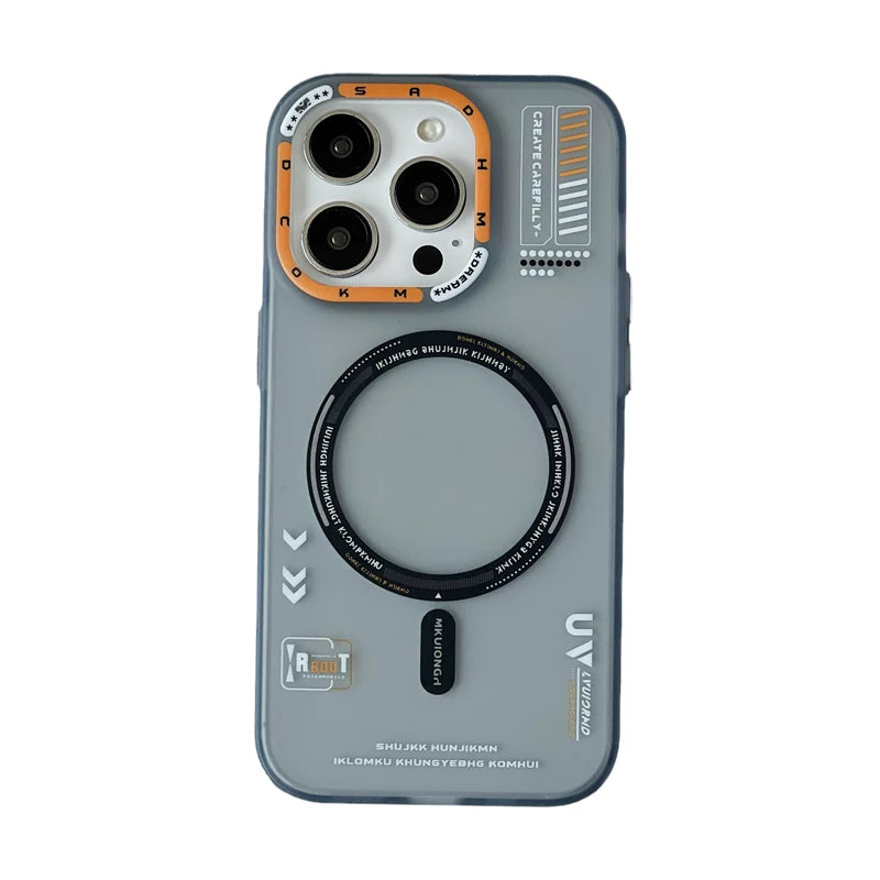 Stylish Magsafe Case for iPhone 13/12 Pro/14/15 Pro/14 Pro Max - Matte Finish with Lens Protection & Wireless Charging Compatibility Gray / For iPhone 15 pro max - sky-case