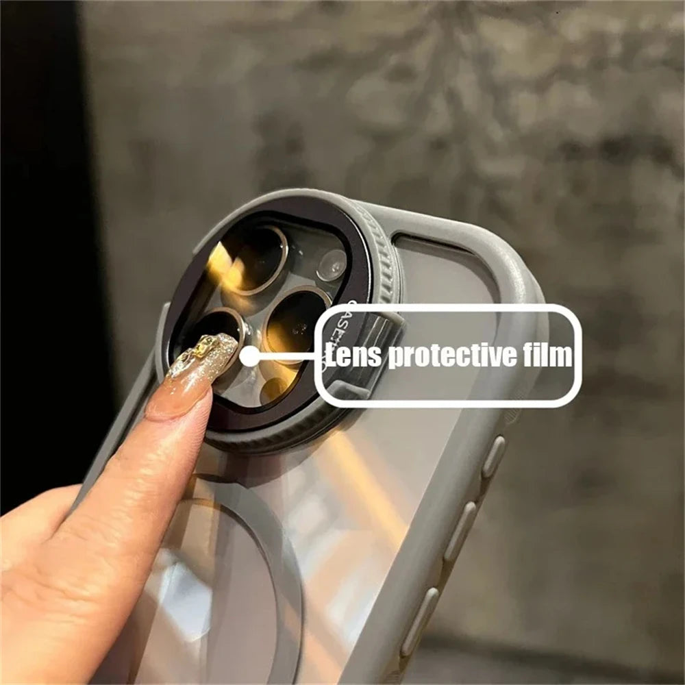 MagSafe Lens Flip Stand Cover