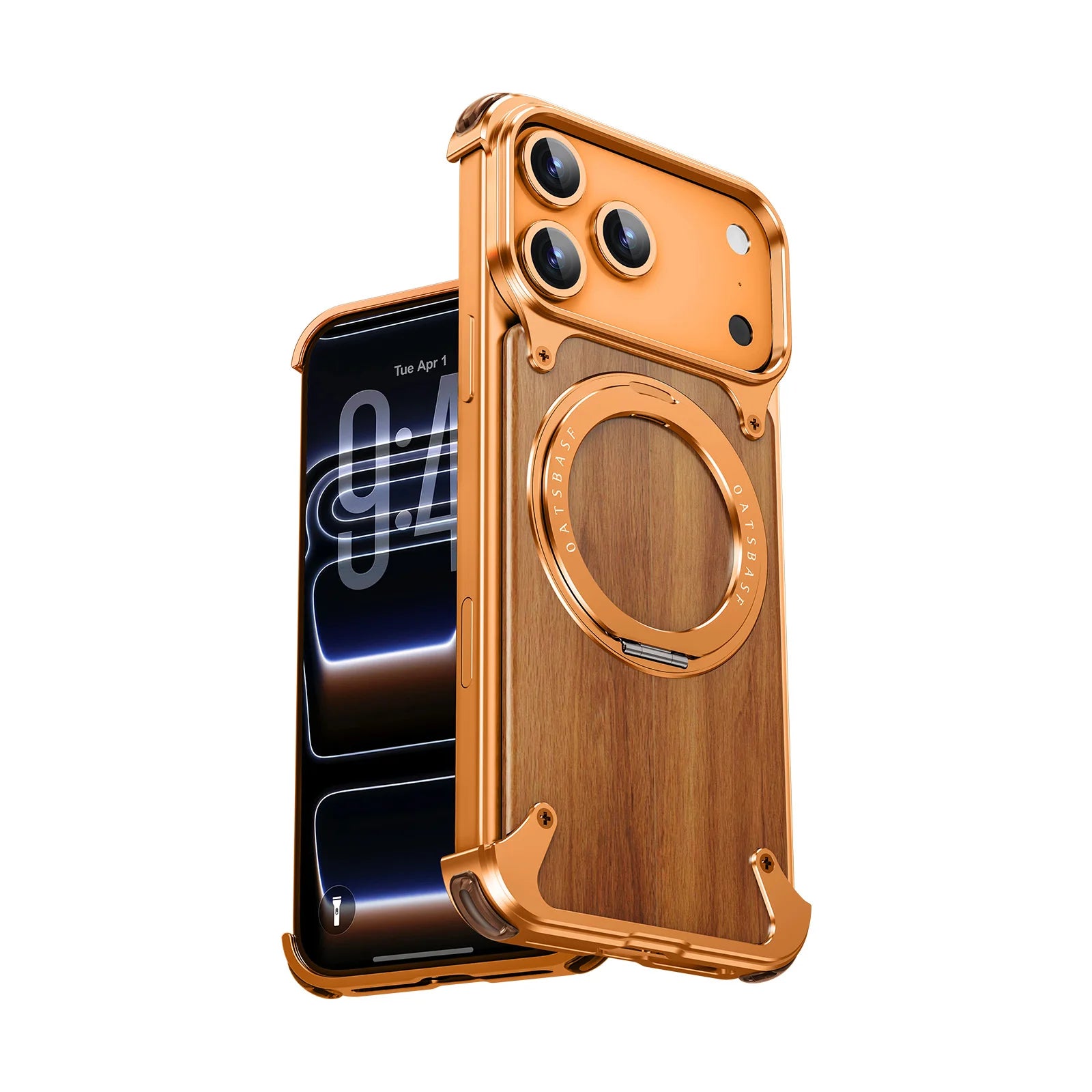 Luxury Solid Wood Magnetic Protective Case - sky-case