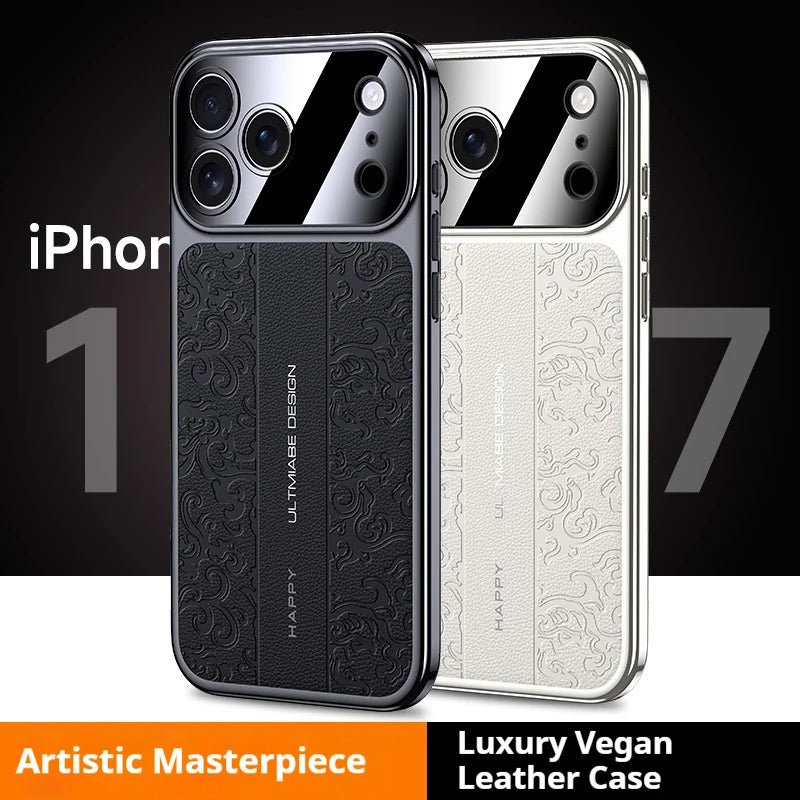 Luxurious Leather Electroplated Case - sky-case
