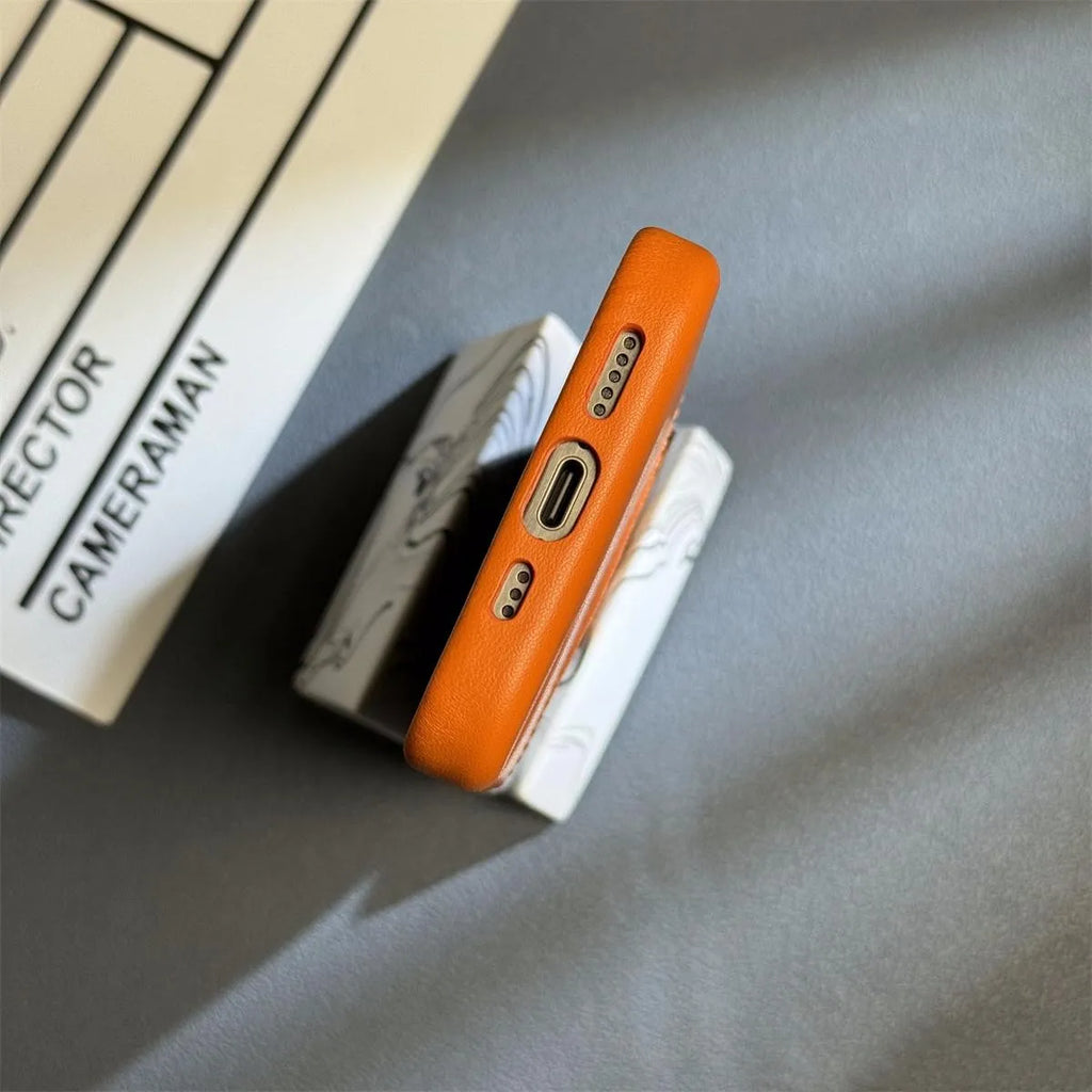 Trendy Hit Leather MagSafe Cover For iPhone 16 series - sky-case
